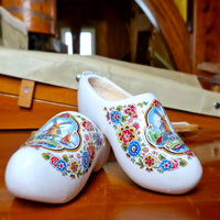 Wooden Clogs - White Mill