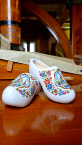 Wooden Clogs - White Mill