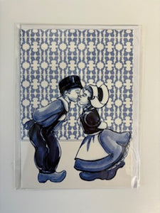 Greeting Card Kissing Couple