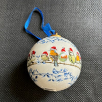 Christmas Bauble Bird with Hat